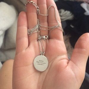 Kate Spade "find the silver lining" necklace