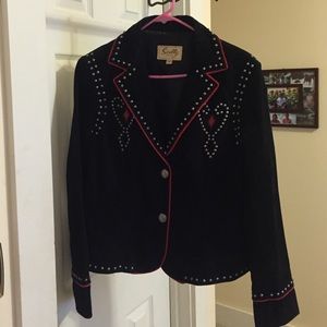 Western suede jacket