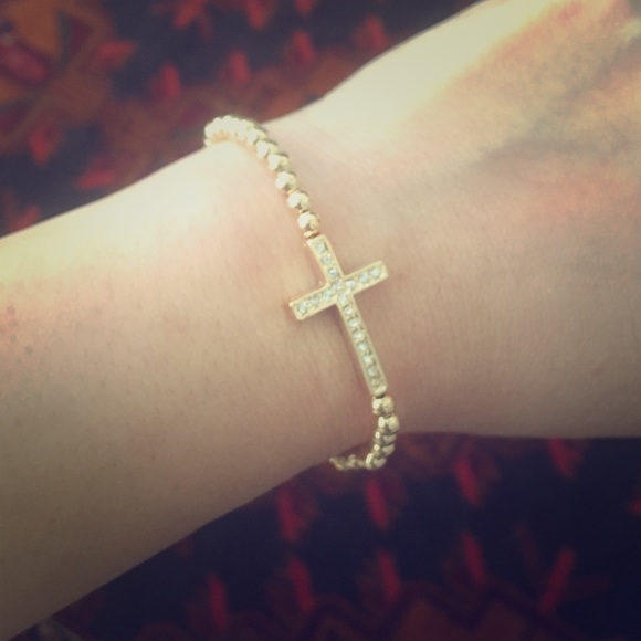 Simple elegant gold tone cross