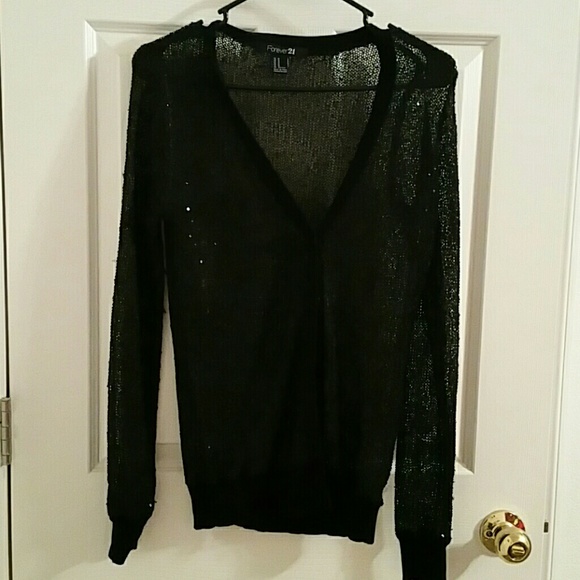 Forever 21 cardigan w/ SEQUINS!