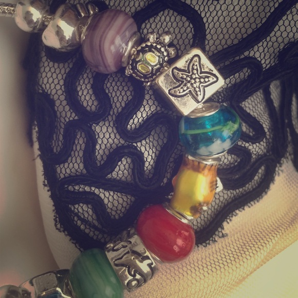 Sea inspired bracelet with charms
