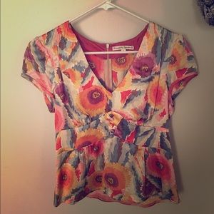 Nanette lepore Peplum Blouse