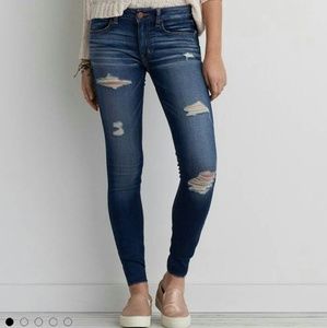 Dark washed American eagle jeans