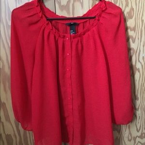 Red H&M top