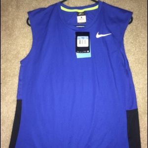 Blue Nike workout shirt