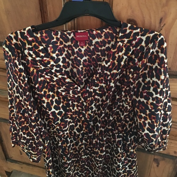 Leopard print Faux wrap dress - Picture 2 of 3