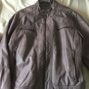 Calvin Klein mens leather jacket