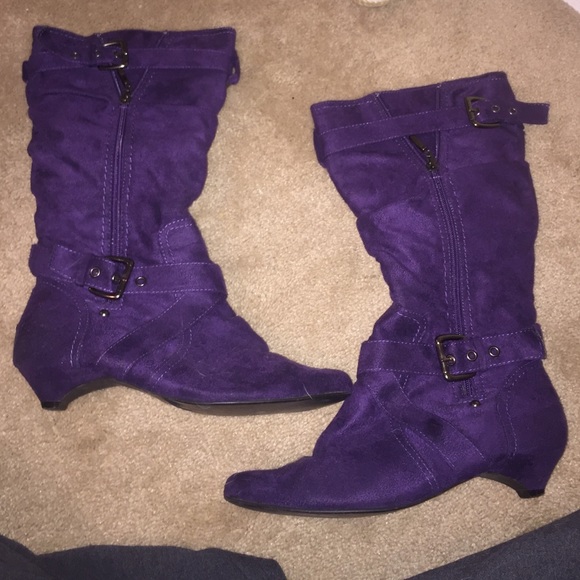 Purple boots