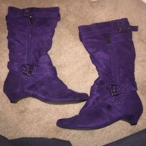 Purple boots