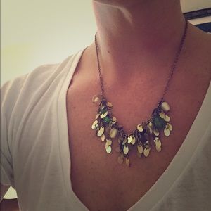 Beautiful gold and green necklace