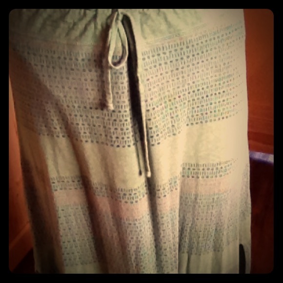 Long, drawstring waist Grammici skirt