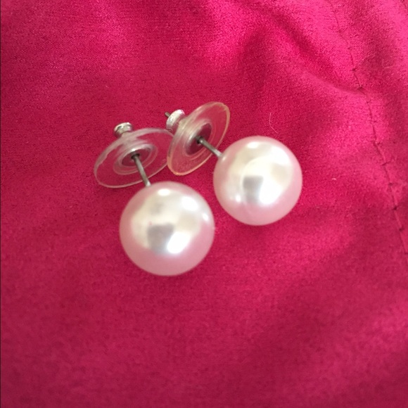 Big pearl earrings. Never worn