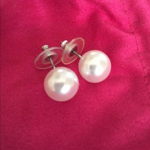 Big pearl earrings. Never worn