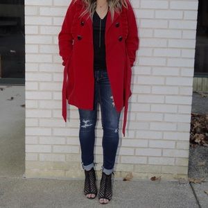 Red Peacoat
