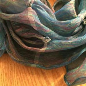 Shiny Blue Scarf