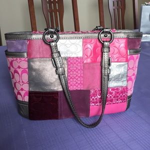 Authentic Patchwork Coach Handbag
