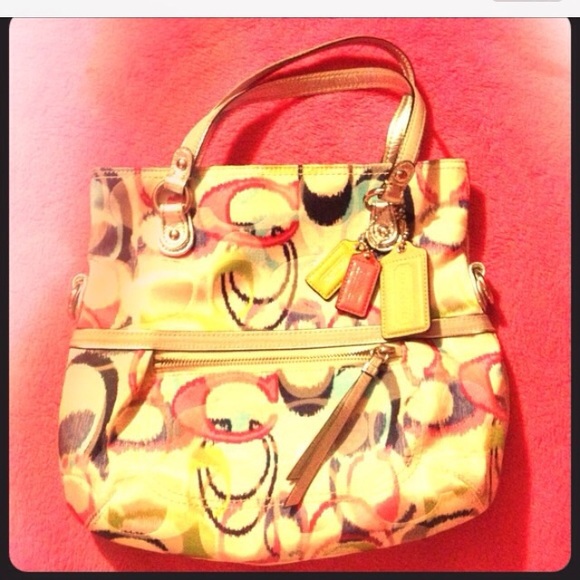 Coach bag dust bag and strap