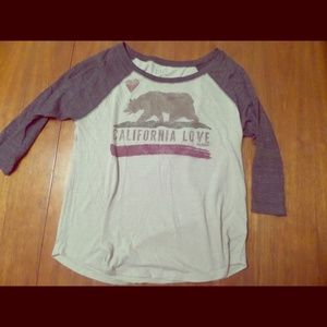 BillaBong California Love baseball tee