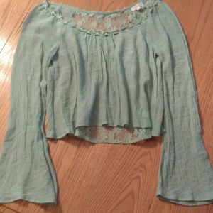 Blue Lacey Blouse
