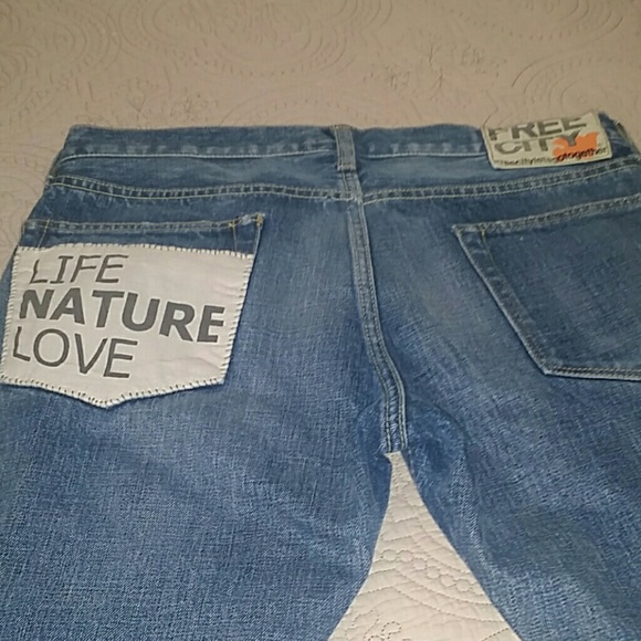 Freecity boyfriend straight leg jeans