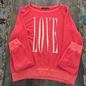 Wildfox love sweatshirt