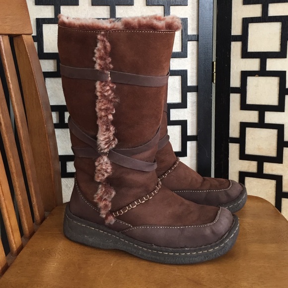 Cabela�s Shoes Cabelas Brown Shearling Boots Poshmark