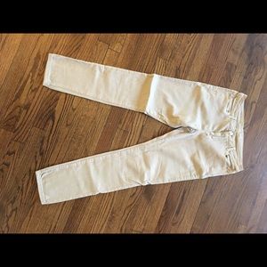 Light tan denim pants