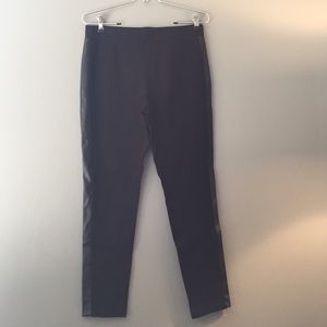 (NEW) Leather Striped Legging