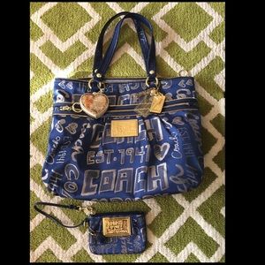 Coach Poppy Purse and Wristlet