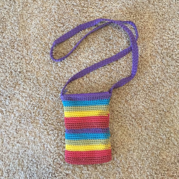 Shoulder bag is 7 1/2 x 5  Strap is 22 to the top