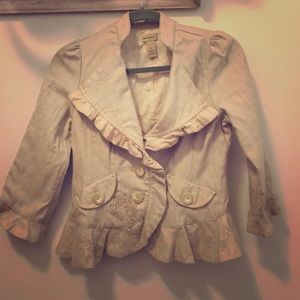 ♦️SOLD♦️Elevenses from Anthropologie Wool Blazer