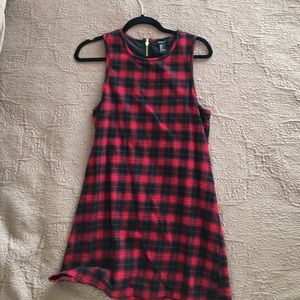 Plaid shift dress