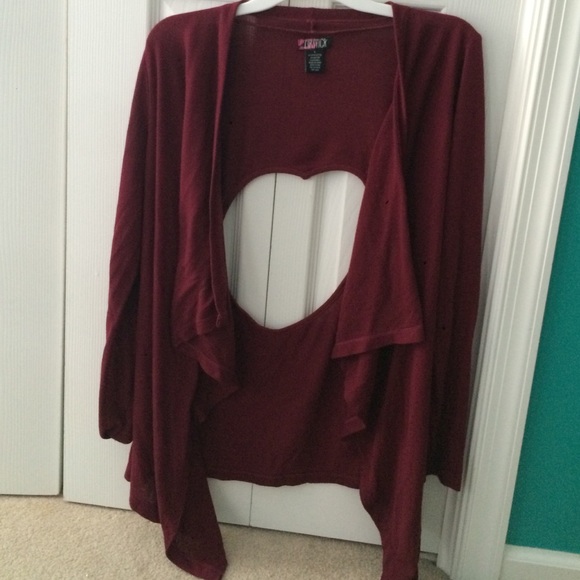 Maroon Cardigan