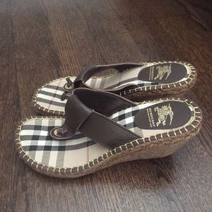 Burberry Wedge Sandals