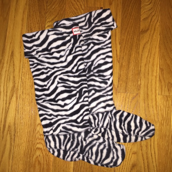 Hunter zebra Welly socks