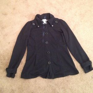 Black sweater coat