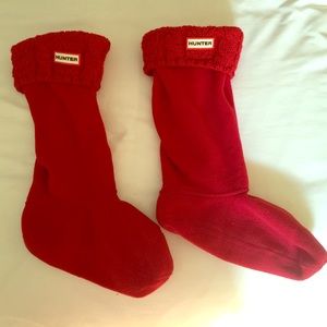 Original tall cable knit cuff welly socks (women)