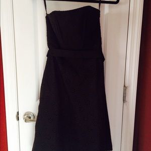 Strapless Banana Republic dress.