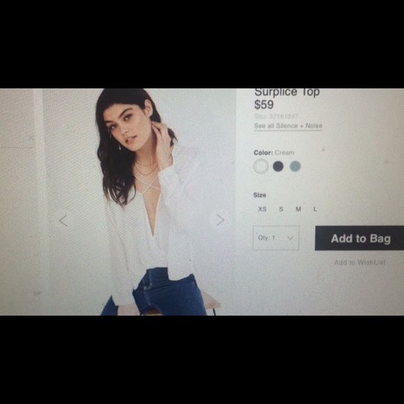 White Blouse Urban Outfitters - Picture 1 of 2