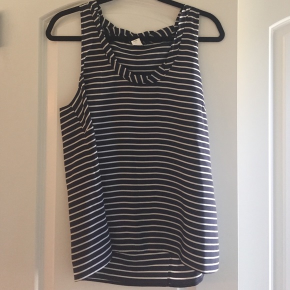 Jcrew Silk Navy Tank Size 12