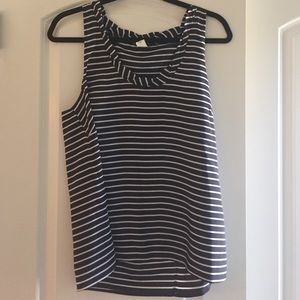 Jcrew Silk Navy Tank Size 12