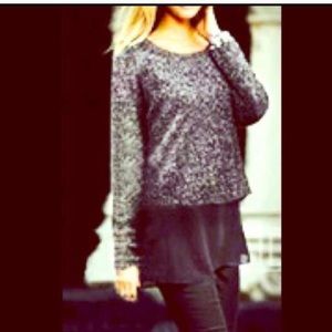 Black & White Tweed Blouse. Brand New.