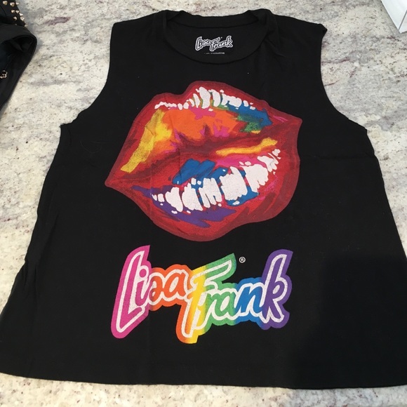 Urban Outfitters Tops - Black Lisa frank muscle tee