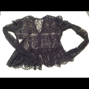 Lace Peplum long sleeve shirt