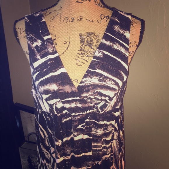 Long zebra print dress!