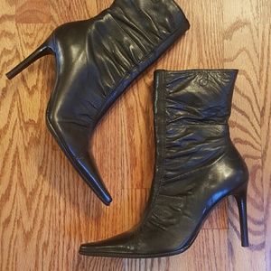 Bronx authentic leather heeled boot - UNWORN