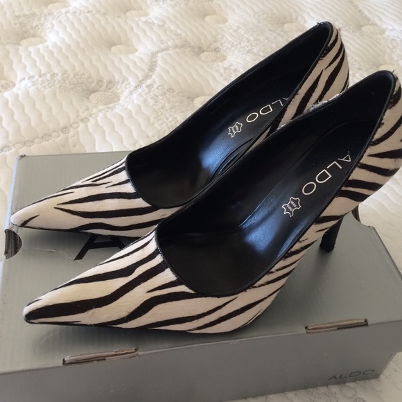 Aldo pony hair heels