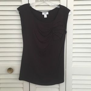 Ann Taylor LOFT bow shirt. Purple.