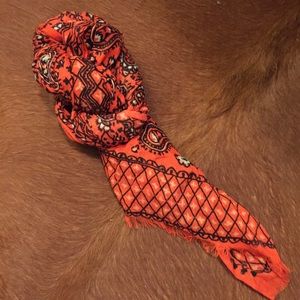 J. Crew silk Paisley Pattern scarf