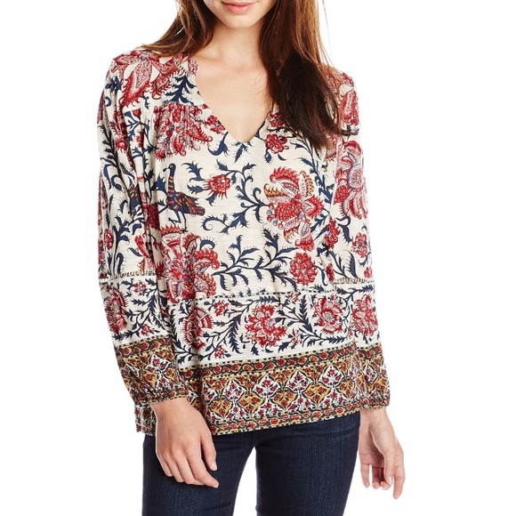 Lucky Brand Tops - Reserved ✨ Lucky Brand Floral Top block print